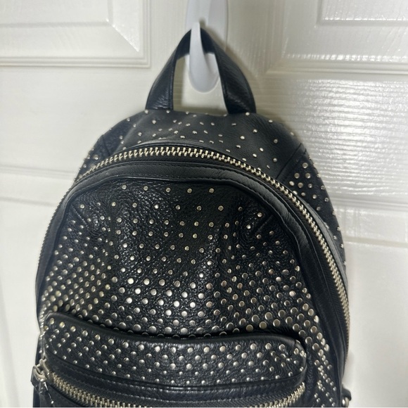 Marc Jacob’s Leather Domo Biker Studded Backpack Medium Zipper Y2K Vintage Moto - Picture 7 of 16